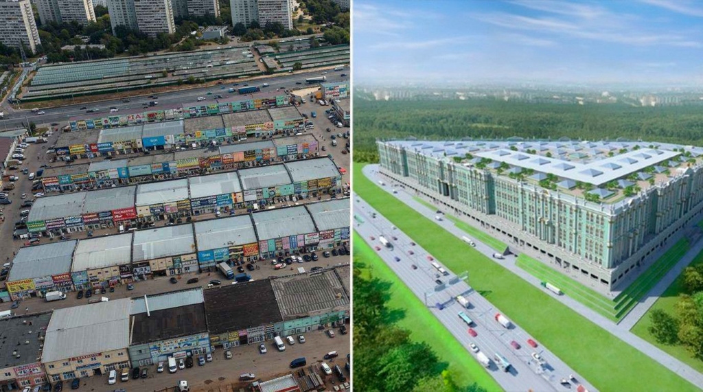 Вместо рынка «Славянский мир» в Москве построят новый жилой микрорайон