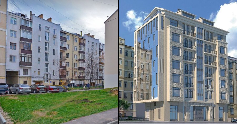 В Пушкаревом переулке построят остекленный ЖК с мансардой