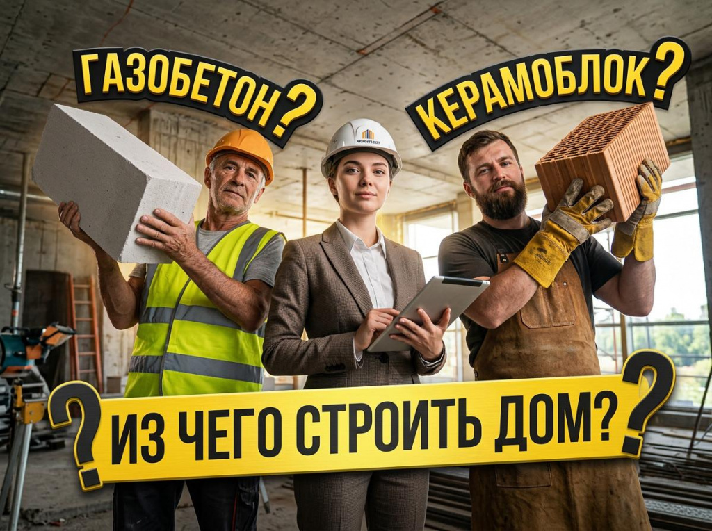 Газобетон или керамоблок - из чего строить дом