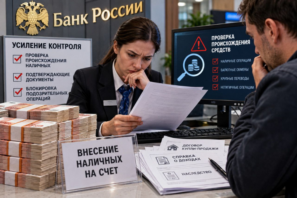 Наличным деньгам устроят дополнительную проверку: банки будут тщательнее выяснять происхождение крупных сумм