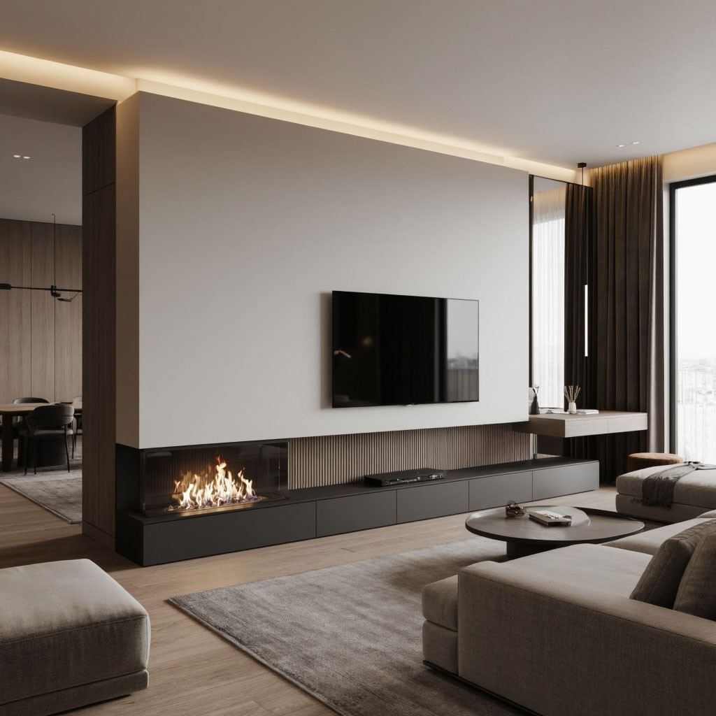 ТВ-зона в современном интерьере: стильные дополнения и практические советы