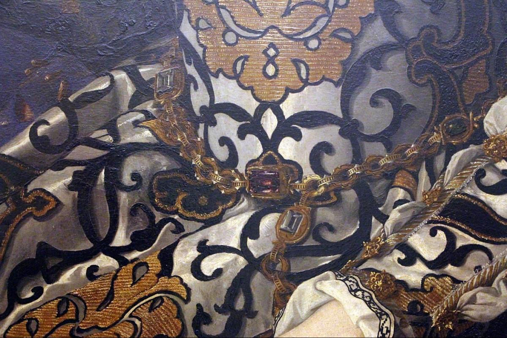 Бронзино А. Портрет Элеоноры Толедской с сыном (1545). Фрагмент 1 (фото предоставлено экспертом)